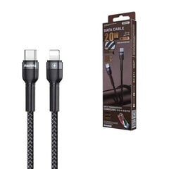 REMAX Jany Series Cable Nylon Braided Wire USB Typ C - Lightning PD Power Delivery 2.0 100W 20V 5A 1m black (RC-171) цена и информация | Кабели для телефонов | kaup24.ee