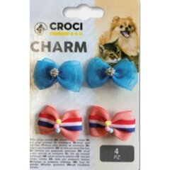 Croci Charm бантики с пряжкой, 4шт, 3.5см цена и информация | Средства по уходу за животными | kaup24.ee