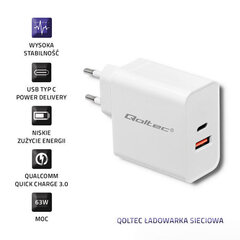 Adapter Qoltec 51715 цена и информация | Зарядные устройства для телефонов | kaup24.ee