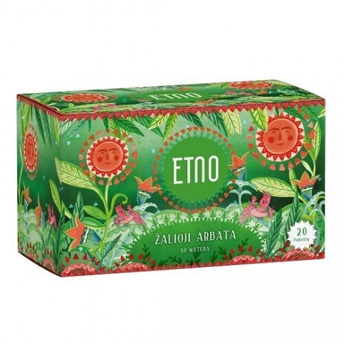 Tee ETNO Green Tea with Macha, 40 g (2 gх20 tk) цена и информация | Tee | kaup24.ee
