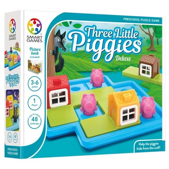 Lauamäng Smart Games Three Little Piggies, LV hind ja info | Lauamängud ja mõistatused | kaup24.ee