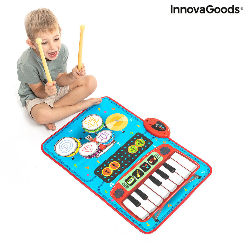 Kaks-ühes muusikaline matt Beats'n'Tunes InnovaGoods цена и информация | Arendavad mänguasjad | kaup24.ee