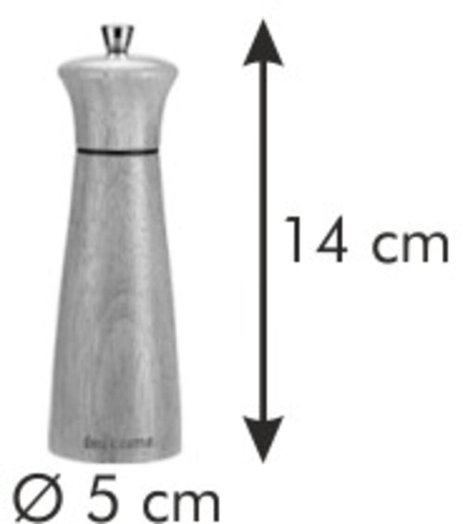 Tescoma Virgo Wood pipra- ja soolaveski, 14 cm цена и информация | Soola- ja pipraveskid, maitseianepurgid | kaup24.ee