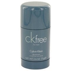 Calvin Klein CK Free deodorant meestele 75 ml hind ja info | Lõhnastatud kosmeetika meestele | kaup24.ee