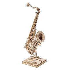 Robotime 3D puidust konstruktor Saxophone hind ja info | Klotsid ja konstruktorid | kaup24.ee