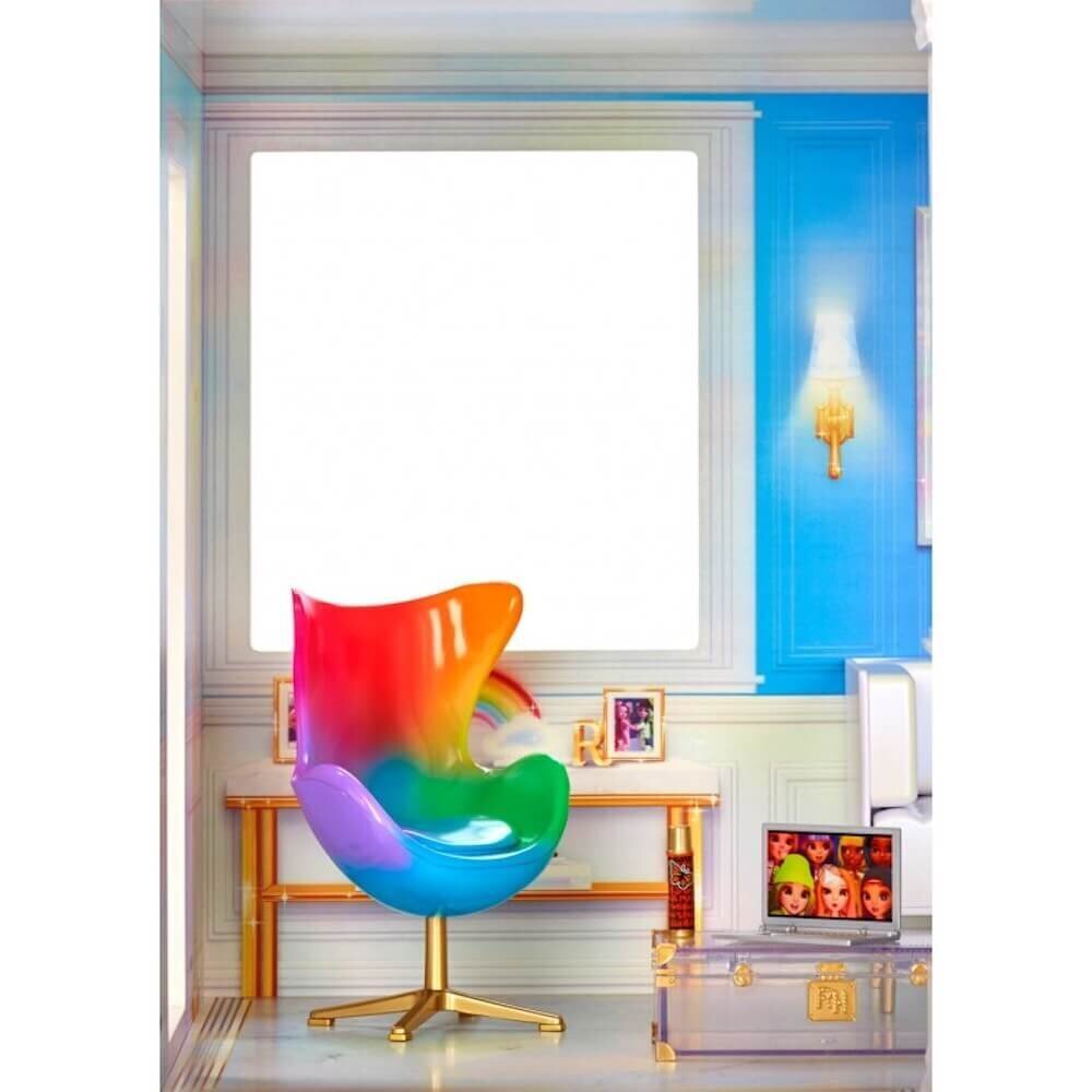 Rainbow High House - suur puitmaja koos mööbliga, 122 x 92 cm + 50 tarvikuga hind ja info | Tüdrukute mänguasjad | kaup24.ee