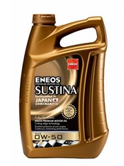 Масло моторное Eneos Sustina Racing Oil 0W-50, 4 л, API SN цена и информация | Моторные масла | kaup24.ee