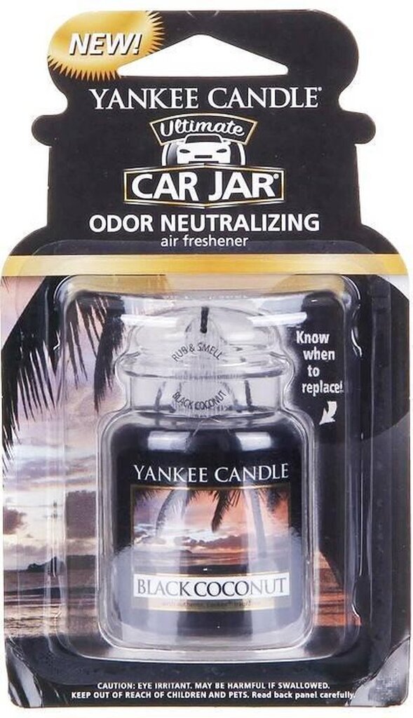 Yankee Candle auto õhuvärskendaja Black Coconut hind ja info | Autolõhnastajad | kaup24.ee