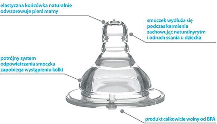 Koolikutevaba laia kaelaga lutipudel alates 0 kuust, 240ml (403), BabyOno hind ja info | Lutipudelid ja aksessuaarid | kaup24.ee