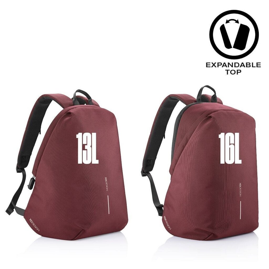 Seljakott Bobby Soft by XD-Design, 16 L, punane hind ja info | Spordikotid, seljakotid | kaup24.ee