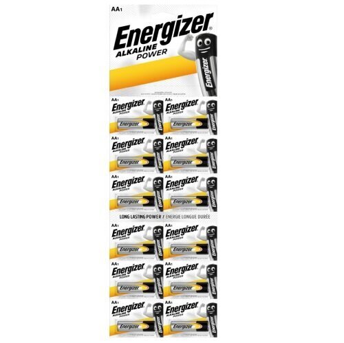 Patareid Energizer LR06-12BB Alkaline Power AA (LR6), 12 tk hind ja info | Patareid | kaup24.ee