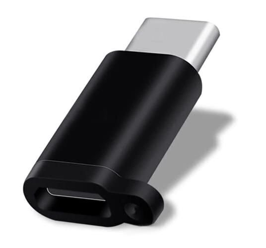 Micro USB adapter - C-tüüpi must hind ja info | Kaablid ja juhtmed | kaup24.ee