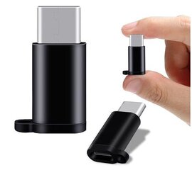 Micro USB adapter - C-tüüpi must hind ja info | Kaablid ja juhtmed | kaup24.ee