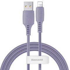 Цветной кабель Baseus USB/Lightning 2.4A, 1.2 м, фиолетовый (CALDC-05) цена и информация | Кабели для телефонов | kaup24.ee