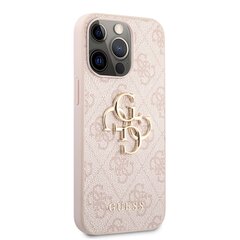 GUHCP13L4GMGPI Guess PU 4G Metal Logo Case for iPhone 13 Pro Pink цена и информация | Чехлы для телефонов | kaup24.ee