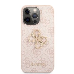 GUHCP13L4GMGPI Guess PU 4G Metal Logo Case for iPhone 13 Pro Pink цена и информация | Чехлы для телефонов | kaup24.ee