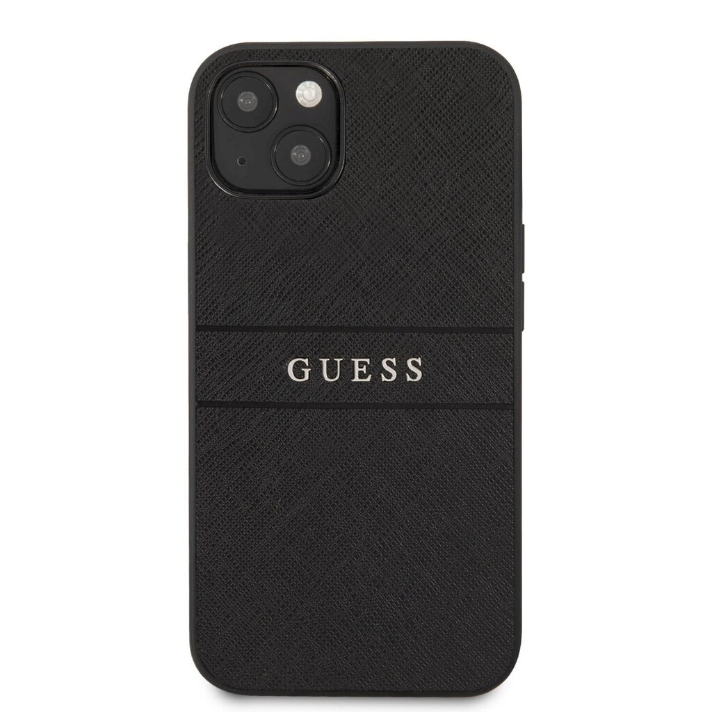 GUHCP13MPSASBBK Guess PU Leather Saffiano Case for iPhone 13 Black hind ja info | Telefoni kaaned, ümbrised | kaup24.ee