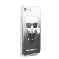 KLHCI8TRDFKBK Karl Lagerfeld Iconic Degrade Cover for iPhone 7/8/SE2020 Black цена и информация | Telefoni kaaned, ümbrised | kaup24.ee