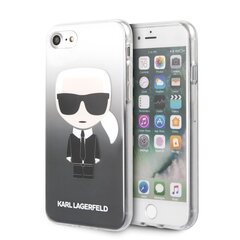 KLHCI8TRDFKBK Karl Lagerfeld Iconic Degrade Cover for iPhone 7/8/SE2020 Black hind ja info | Telefoni kaaned, ümbrised | kaup24.ee