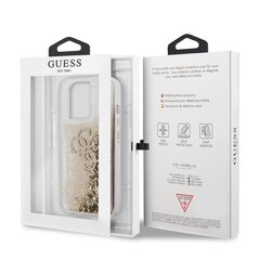 Чехол для телефона GUHCP13LLG4GGO Guess TPU Big 4G Liquid Glitter Gold Case for iPhone 13 Pro Transparent цена и информация | Чехлы для телефонов | kaup24.ee