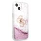 GUHCP13SLG4GPI Guess TPU Big 4G Liquid Glitter Pink Case for iPhone 13 Mini Transparent цена и информация | Telefoni kaaned, ümbrised | kaup24.ee