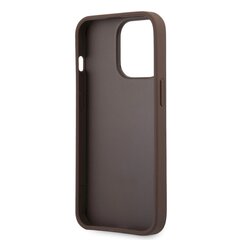 GUHCP13L4GMGBR Guess PU 4G Metal Logo Case for iPhone 13 Pro Brown hind ja info | Telefoni kaaned, ümbrised | kaup24.ee