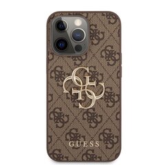 GUHCP13L4GMGBR Guess PU 4G Metal Logo Case for iPhone 13 Pro Brown hind ja info | Telefoni kaaned, ümbrised | kaup24.ee