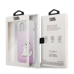 KLHCP13SCFNRCPI Karl Lagerfeld PC/TPU Choupette Eat Case for iPhone 13 mini Pink цена и информация | Чехлы для телефонов | kaup24.ee