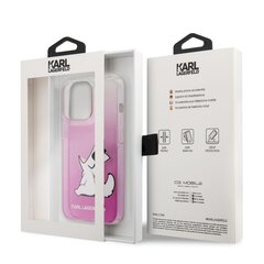 Чехол для телефона KLHCP13XCFNRCPI Karl Lagerfeld PC/TPU Choupette Eat Case for iPhone 13 Pro Max, розовый цена и информация | Чехлы для телефонов | kaup24.ee