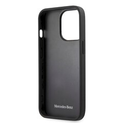 MEHCP13LSPSBK Mercedes Genuine Leather Quilted Hard Case for iPhone 13 Pro Black цена и информация | Чехлы для телефонов | kaup24.ee