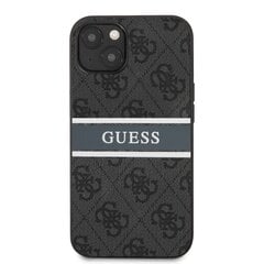 GUHCP13S4GDGR Guess PU 4G Printed Stripe Case for iPhone 13 Mini Grey цена и информация | Чехлы для телефонов | kaup24.ee