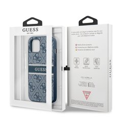 GUHCP13S4GDBL Guess PU 4G Printed Stripe Case for iPhone 13 Mini Blue цена и информация | Чехлы для телефонов | kaup24.ee