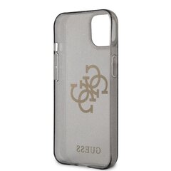 GUHCP13MPCUGL4GBK Guess TPU Big 4G Full Glitter Case for iPhone 13 Black hind ja info | Telefoni kaaned, ümbrised | kaup24.ee