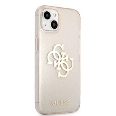 GUHCP13SPCUGL4GGO Guess TPU Big 4G Full Glitter Case for iPhone 13 Mini Gold hind ja info | Telefoni kaaned, ümbrised | kaup24.ee