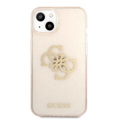 GUHCP13SPCUGL4GGO Guess TPU Big 4G Full Glitter Case for iPhone 13 Mini Gold hind ja info | Telefoni kaaned, ümbrised | kaup24.ee