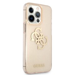 Челси GUHCP13LPCUGL4GGO Guess TPU Big 4G Full Glitter Case for iPhone 13 Pro Gold цена и информация | Чехлы для телефонов | kaup24.ee