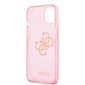 GUHCP13SPCUGL4GPI Guess TPU Big 4G Full Glitter Case for iPhone 13 Mini Pink hind ja info | Telefoni kaaned, ümbrised | kaup24.ee