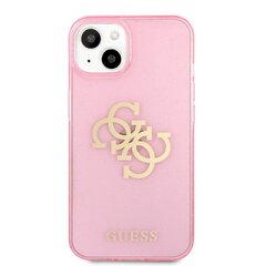 Чехол GUHCP13SPCUGL4GPI Guess TPU Big 4G Full Glitter Case for iPhone 13 Mini Pink цена и информация | Чехлы для телефонов | kaup24.ee