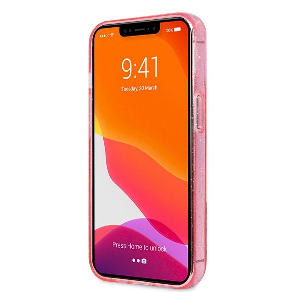 GUHCP13LPCUGL4GPI Guess TPU Big 4G Full Glitter Case for iPhone 13 Pro Pink hind ja info | Telefoni kaaned, ümbrised | kaup24.ee
