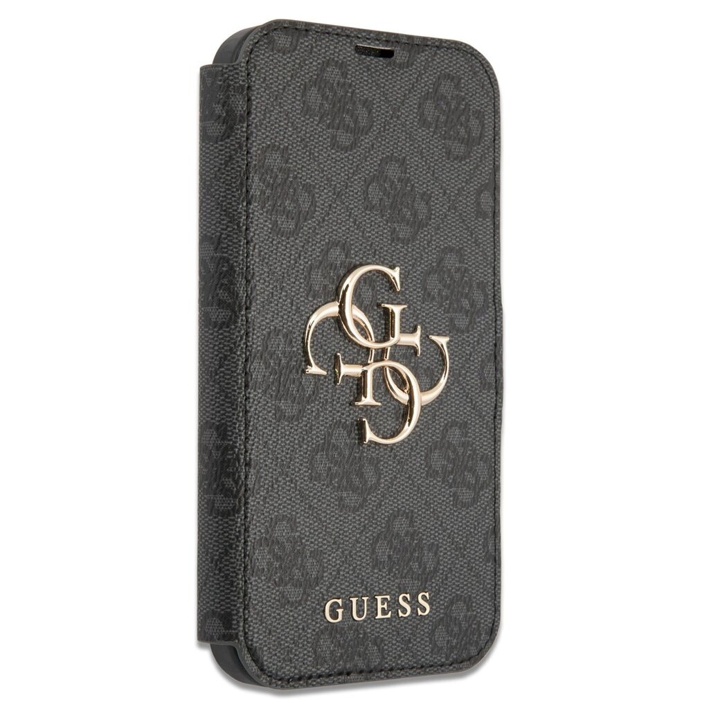 GUBKP13L4GMGGR Guess PU 4G Metal Logo Book Case for iPhone 13 Pro Grey цена и информация | Telefoni kaaned, ümbrised | kaup24.ee