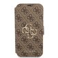 GUBKP13M4GMGBR Guess PU 4G Metal Logo Book Case for iPhone 13 Brown цена и информация | Telefoni kaaned, ümbrised | kaup24.ee