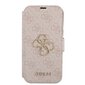 GUBKP13L4GMGPI Guess PU 4G Metal Logo Book Case for iPhone 13 Pro Pink hind ja info | Telefoni kaaned, ümbrised | kaup24.ee