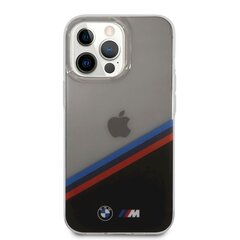 BMHCP13XMHLPK BMW M PC/TPU Tricolor Stripes Case for iPhone 13 Pro Max Transparent цена и информация | Чехлы для телефонов | kaup24.ee