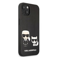 KLHCP13MPCUSKCBK Karl Lagerfeld and Choupette PU Leather Case for iPhone 13 Black hind ja info | Telefoni kaaned, ümbrised | kaup24.ee