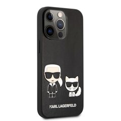 Чехол KLHCP13LPCUSKCBK Karl Lagerfeld and Choupette PU Leather Case for iPhone 13 Pro Black цена и информация | Чехлы для телефонов | kaup24.ee