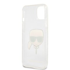 KLHCP13SKHTUGLS Karl Lagerfeld TPU Full Glitter Karl Head Case for iPhone 13 mini Silver цена и информация | Чехлы для телефонов | kaup24.ee