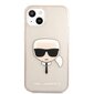 KLHCP13SKHTUGLGO Karl Lagerfeld TPU Full Glitter Karl Head Case for iPhone 13 mini Gold цена и информация | Telefoni kaaned, ümbrised | kaup24.ee