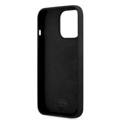 Чехол KLHCP13XSLKHBK Karl Lagerfeld Liquid Silicone Karl Head Case for iPhone 13 Pro Max Black цена и информация | Чехлы для телефонов | kaup24.ee