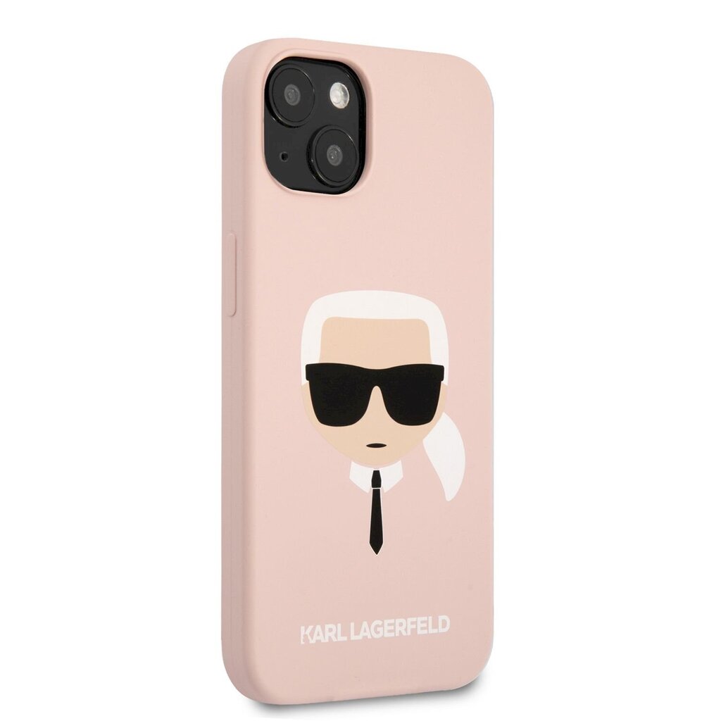 KLHCP13MSLKHPI Karl Lagerfeld Liquid Silicone Karl Head Case for iPhone 13 Light Pink цена и информация | Telefoni kaaned, ümbrised | kaup24.ee
