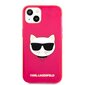 KLHCP13SCHTRP Karl Lagerfeld TPU Choupette Head Case for iPhone 13 mini Fluo Pink цена и информация | Telefoni kaaned, ümbrised | kaup24.ee